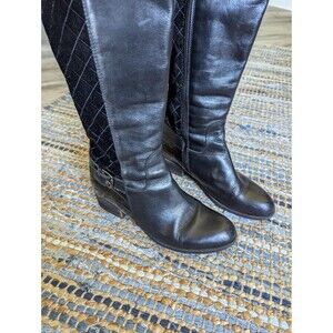 Lavorazione Artigiana Women's 7.5 Made In Italy Genuine Leather Quilted Boots